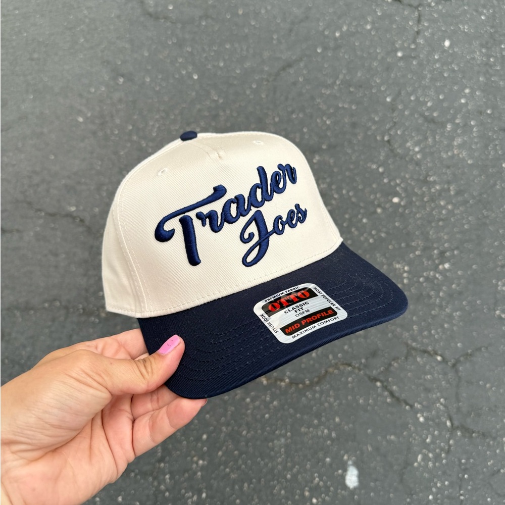 Trader Joe's Natural & Blue Baseball Cap - Picture 5 of 6